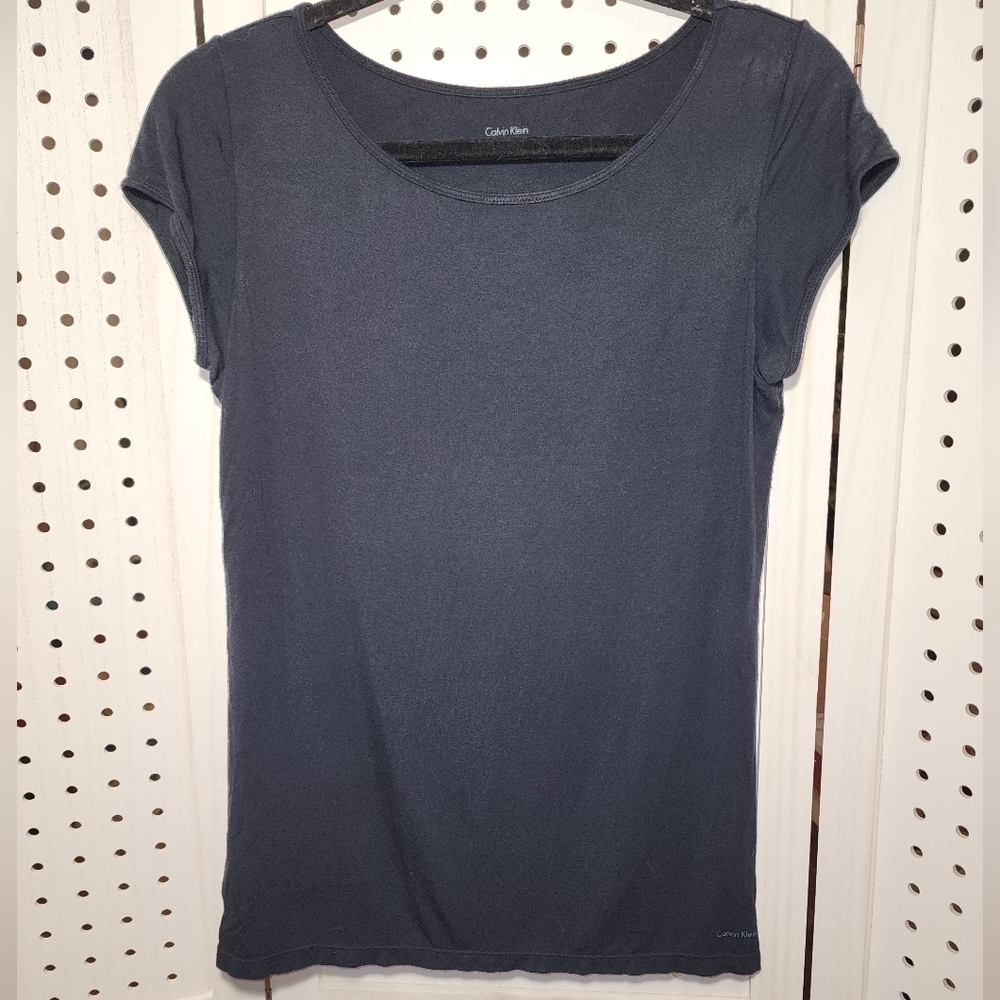 Calvin Klein Black Medium Slim Fit Classic Short Sleeve